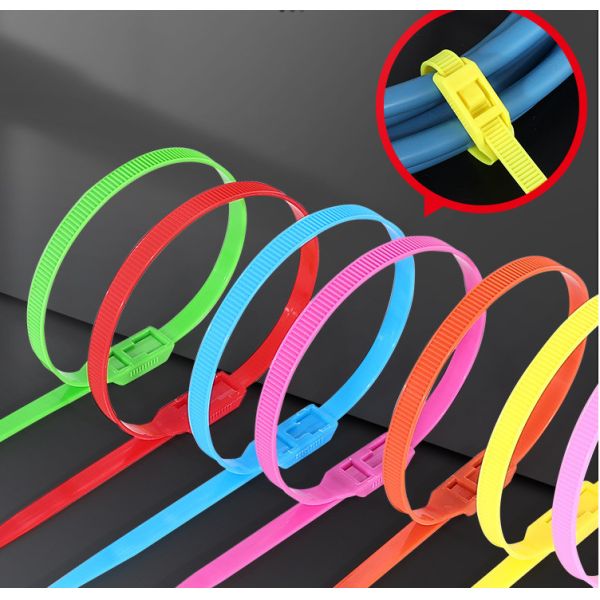 Собственная личность связи кабеля нейлона 10 дюймов мини запирая небольшие обручи белого галстука