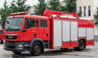 carro de bombeiros especial do HOMEM do gerador 75Kw com luz telescópica