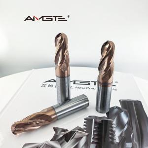 プレミアム 20mm 4 フルート カービッド ボール ノース エンド ミル 鉄鋼 タイタン ハードメタル 超長寿命