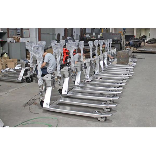 Warehouse Truck Scale Pallet Jack 1150*685mm 2000kg With A12E Indicator