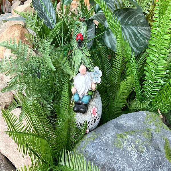 Le jardin d'OEM/ODM Polyresin ornemente la figurine de Gnomes de bande dessinée de décor