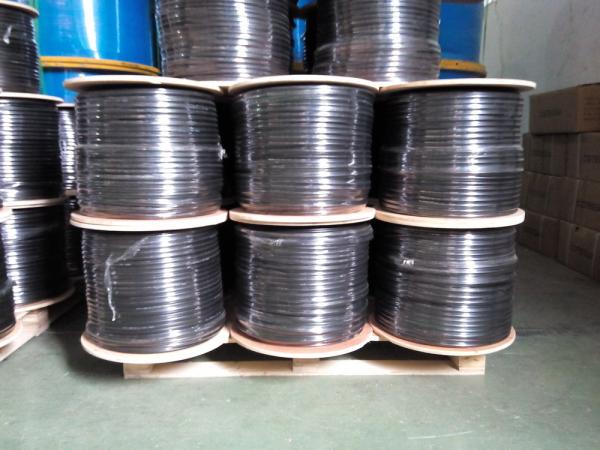 CATV RG6 Coaxial Cable With Jelly 75 ohm Cable With Bare Solid Copper Conductor
