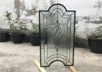 Vidrio teñido de las puertas de gabinete de encargo, partes movibles decorativos del vidrio del claro para las puertas de gabinete