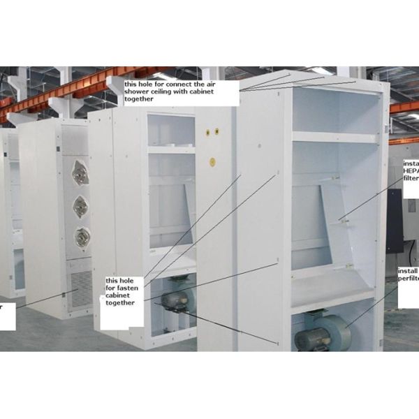 3 дирекционных дуя автоматических ливень воздуха класса 100 индукции для проекта чистой комнаты