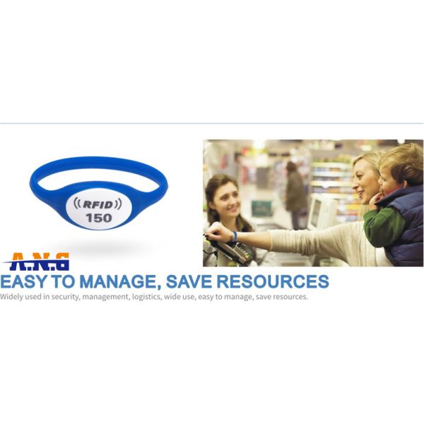 Waterproof lightweight Silicone Plastic Dial rfid bracelet for Football Ticket