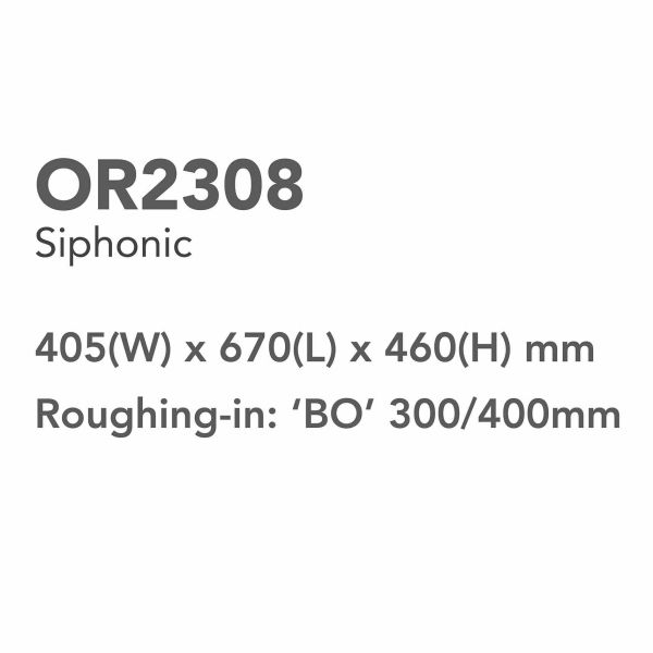 Low Noise Modern Smart Toilet 405x670x460mm Heated Bidet Toilets User Friendly Orin OR2308
