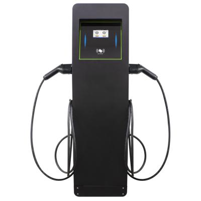 7KW Type1 Dual Gun EVSE AC EV Charging Station SAEJ1772 OCPP1.6 APP