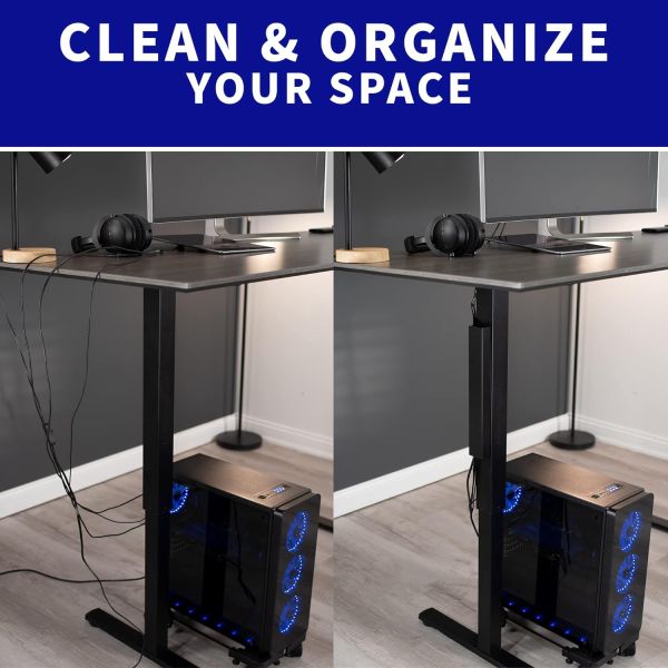 Высокоуглеродистая сталь магнитный 14 дюймовый вертикальный канал управления кабелями для сокрытия кабелей