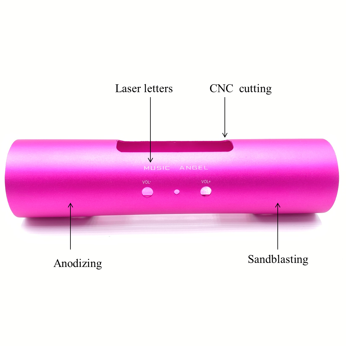 Диктор OEM мини водоустойчивого металла диктора беспроводной расквартировывая алюминиевое снабжение жилищем приложения крышки