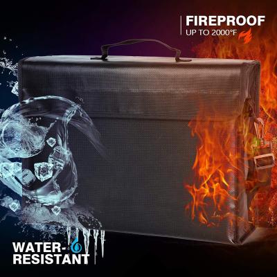 Durable Fireproof Bag , Large Fire And Water Resistant Document Bag