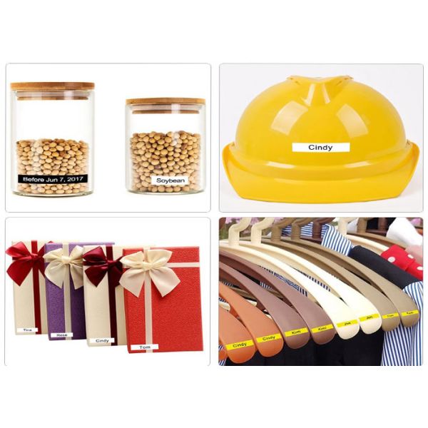 Cable PT - 200BK Label Tape Cassette , 12mm * 100m Compatible Ribbon Cassette