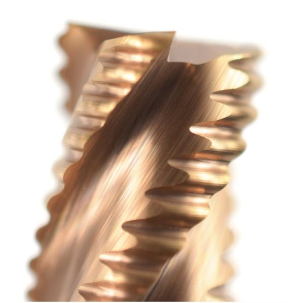 10mm Shank Precision Cutting Tools 4 Flute 45 Degrees TICN Coated Roughing End Mill