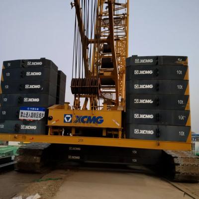 Used 350T Crawler Crane Xcmg Safely And Easily Lifting Capacity 1.5 km/h