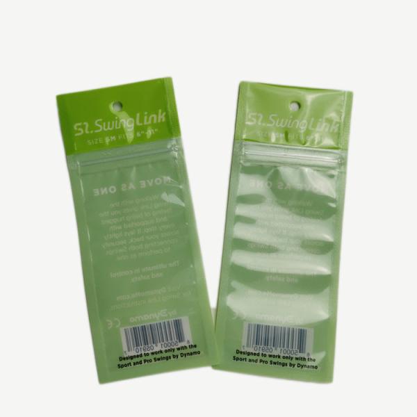 Three Side Sealed Tansparent Front Bag Health Food Wrapper Zipper Top Customized