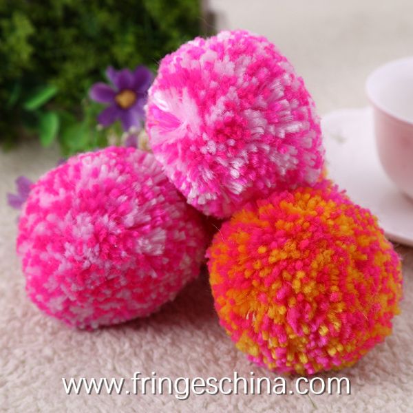 Wholesale Colorful DIY Multicolored Pom Pom Ball For Hat Costume Christmas Decoration