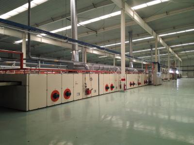 Máquina diferente de Stenter de matéria têxtil da tela 70 T com aquecimento de óleo da condução