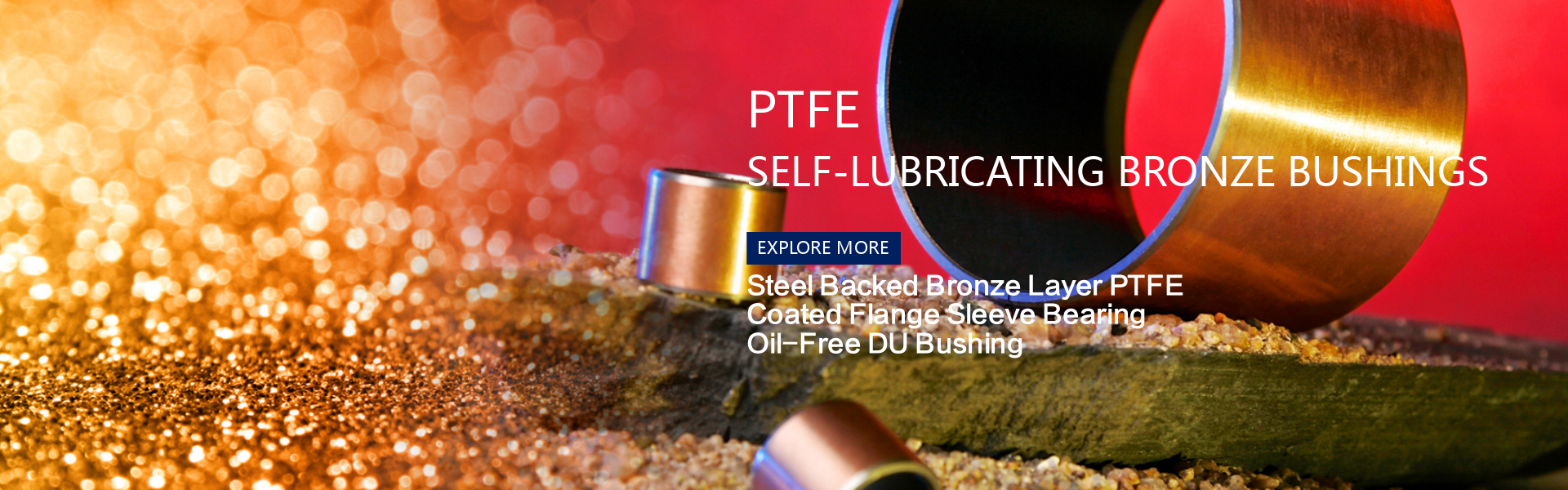 Straight MDZB Oil Free Bushings Multi Layer Tin Plating