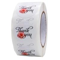 A folha de ouro agradece-lhe logotipo de Rose Gold Round Waterproof With das etiquetas