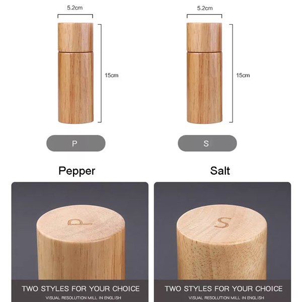 Точильщик перца устройства тар для хранения специи домочадца резиновый деревянный