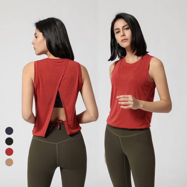 Summer Activewear T Shirts Split Back Running Fitness Loose Sports T-Shirt