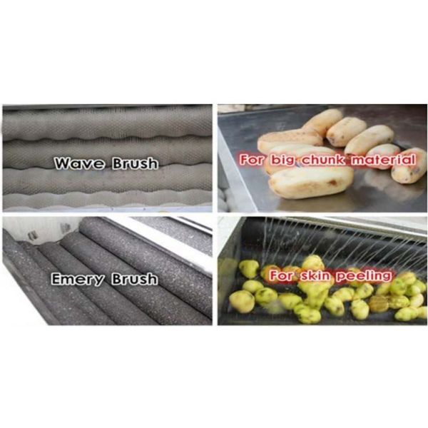 automatic commercial carrot/ginger/potato/fish/Hawthorn washing and polishing machine