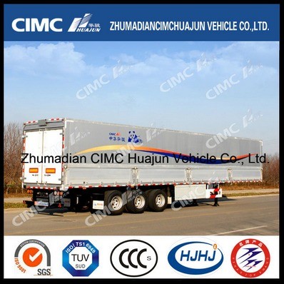CIMC HUAJUN Side Curtain Semi Trailer Truck Trailer Steel 13750*2500 CN HEN 50ton Ce