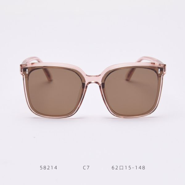 Ultralight TR Polarized UV Resistant Frida Square Rimmed Sunglasses