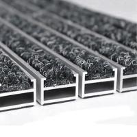 Entrée en aluminium personnalisable Mats With Carpet Insert Anodized