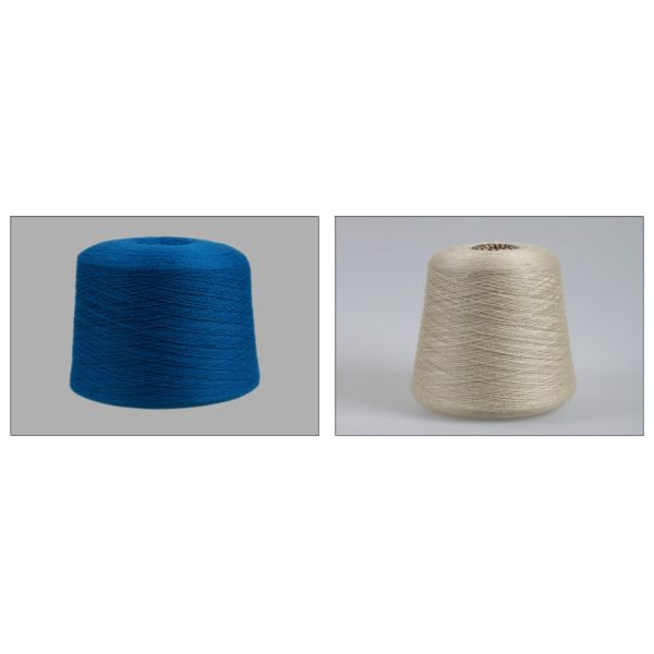 Fils de coton purs colorés d'extrémité ouverte, fil organique de bébé de coton de haute résistance