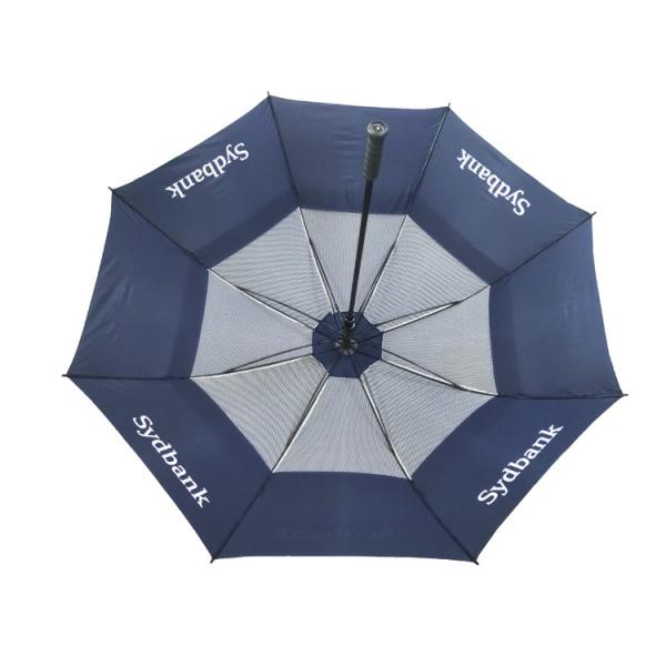 Guarda-chuva reto Windproof do quadro da fibra de vidro do punho