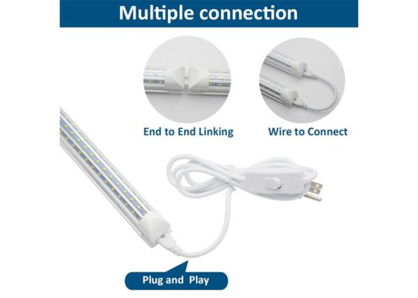 120W T8 Integrated Led Tube Light 6ft Frosted PC Cover Energy Efficient