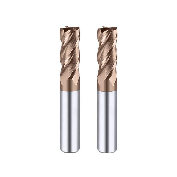HRC65 Ball Square Corner Radius Coated Carbide For Milling Cutter