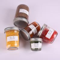 tarro de cristal del atasco del vidrio del almacenamiento de la comida del tarro de la salmuera 200ml con la tapa de aluminio
