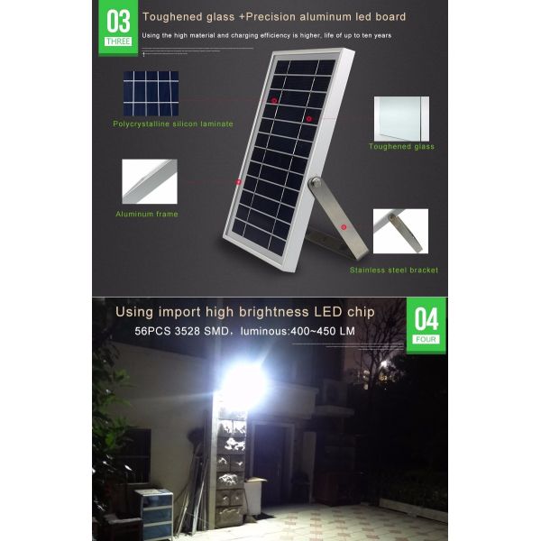N500G super bright solar street led light waterproof mini solar flood garden lamp