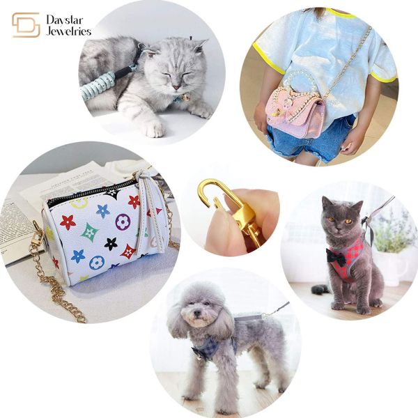 Metal Lobster Claw Clasps Swivel Lanyards For Key Rings Connector Toy Pet Collar