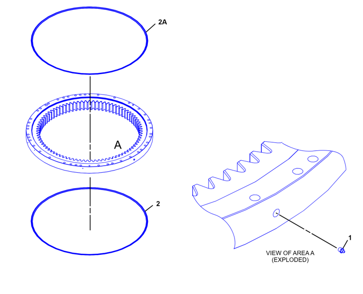 SLEWING BEARING E330D 367-8346 GEAR & BEARING GP-SWING PART OF 353-0487 GEAR & BEARING GP-SWING