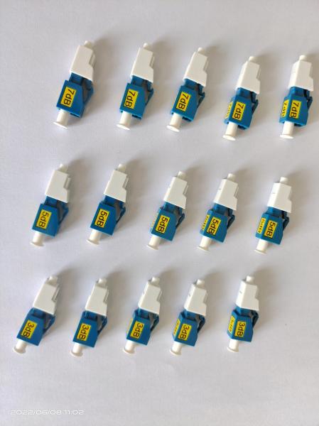 High Return Loss Optical Fixed Attenuator 3 5 7DB M-F LC-UPC Attenuator