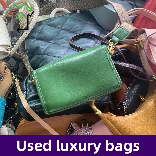 Women's Luxury Designer Leather Used Bags All Seasons Second Hand Bags Bluk Bales