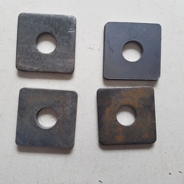 Lavadora plana retangular DIN 436 de aço carbono Lavadora quadrada galvanizada Lavadora plana