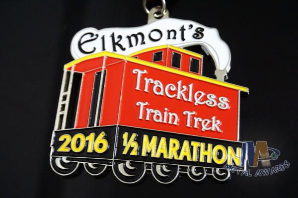 Sports Events Running Half 10k Marathon Metal Award Medals Soft Enamel With Ribbon