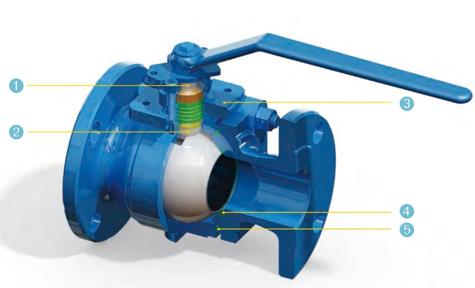 Casted End Entry Industrial Ball Valve Full / Reduces Bore Ports With Fire Safe Design