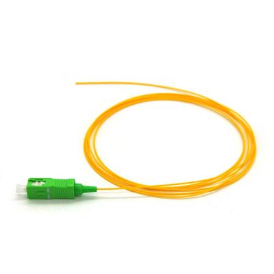 SM G657A1 900um Tight Buffer LSZH 1M SC APC Fiber Optic Pigtail