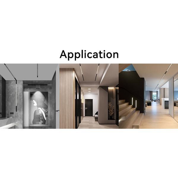 DC48V 24W 24 Heads Magnetic Track Light Ceiling Anti Glare Magnetic Track System