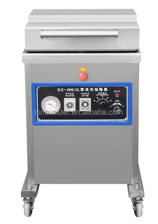 Consumption Full Stainless Steel Double Vacuum Chamber Packing Machine for Food Shops
