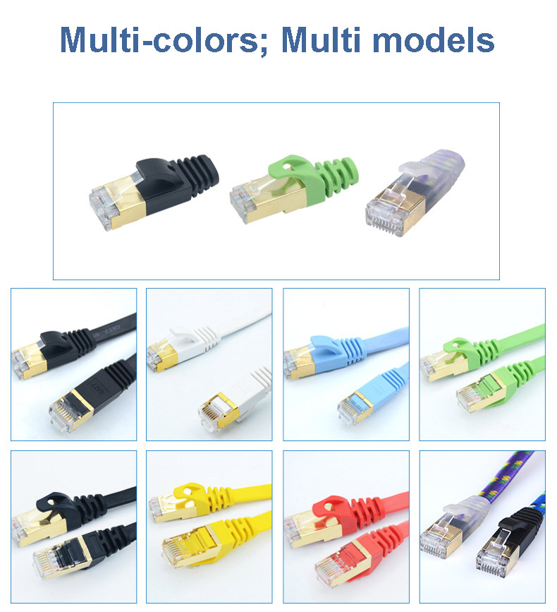 Категория 7 10 экран 30AWG меди кабеля CAT7 гигабита AOC RJ45
