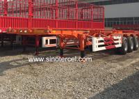 Semi-remolque de cama plana de 40 pies Semi-remolque esquelético de 28T con 2/3/4 ejes