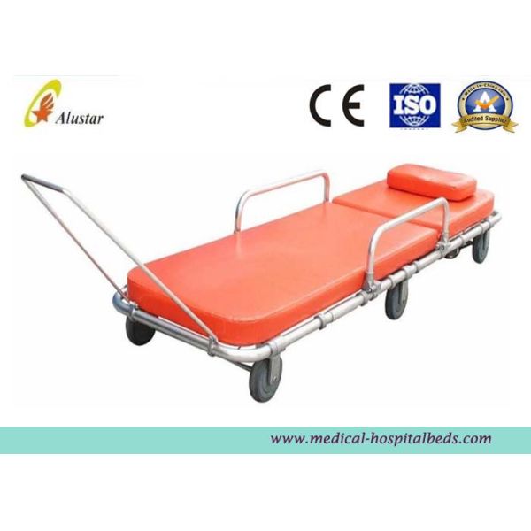 Aluminum Alloy Emergency Rescue Ambulance Stretcher Trolley With Foamed Cushion (ALS-S002)