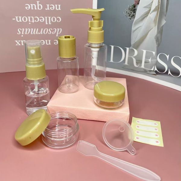 Stylish Type 50ml+40ml 7 Pieces Travel Bottle Set Used For Skincare