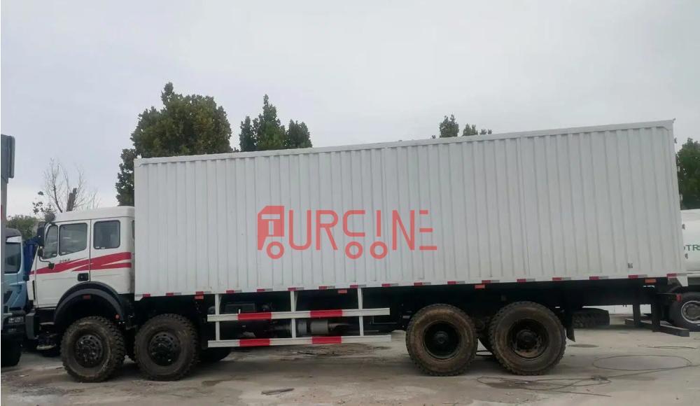Beiben 8×8 420HP Heavy Duty Van Cargo Truck