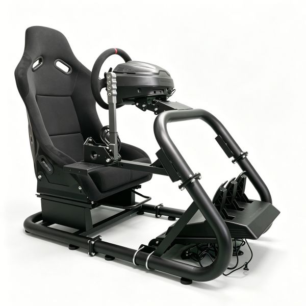 Premium Sim Racing Cockpits Simulator Carbon Steel Frame For Thrustmaster T300RS